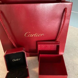 Cartier gift box bag and case.  For bracelet.